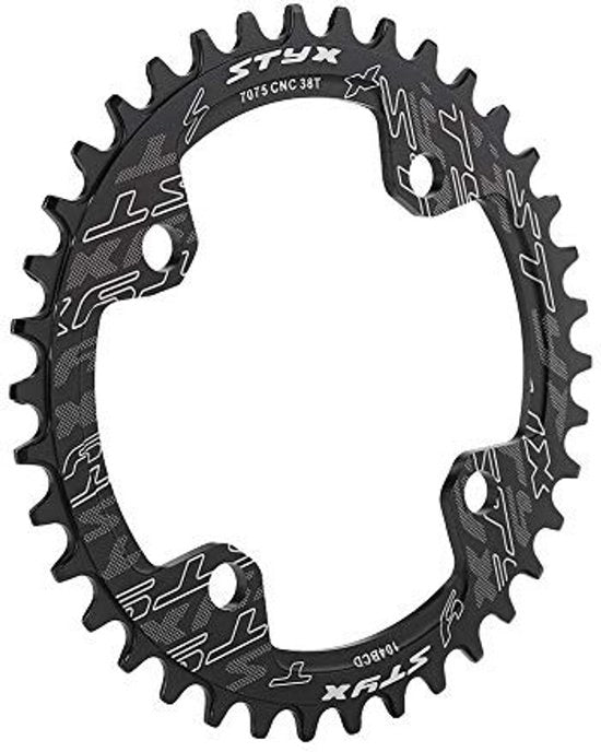 Sincrocatena - Singolo - BMX - Leggero - Nero o Rosso - Alluminio - Adatto per MTB e biciclette da corsa - 104