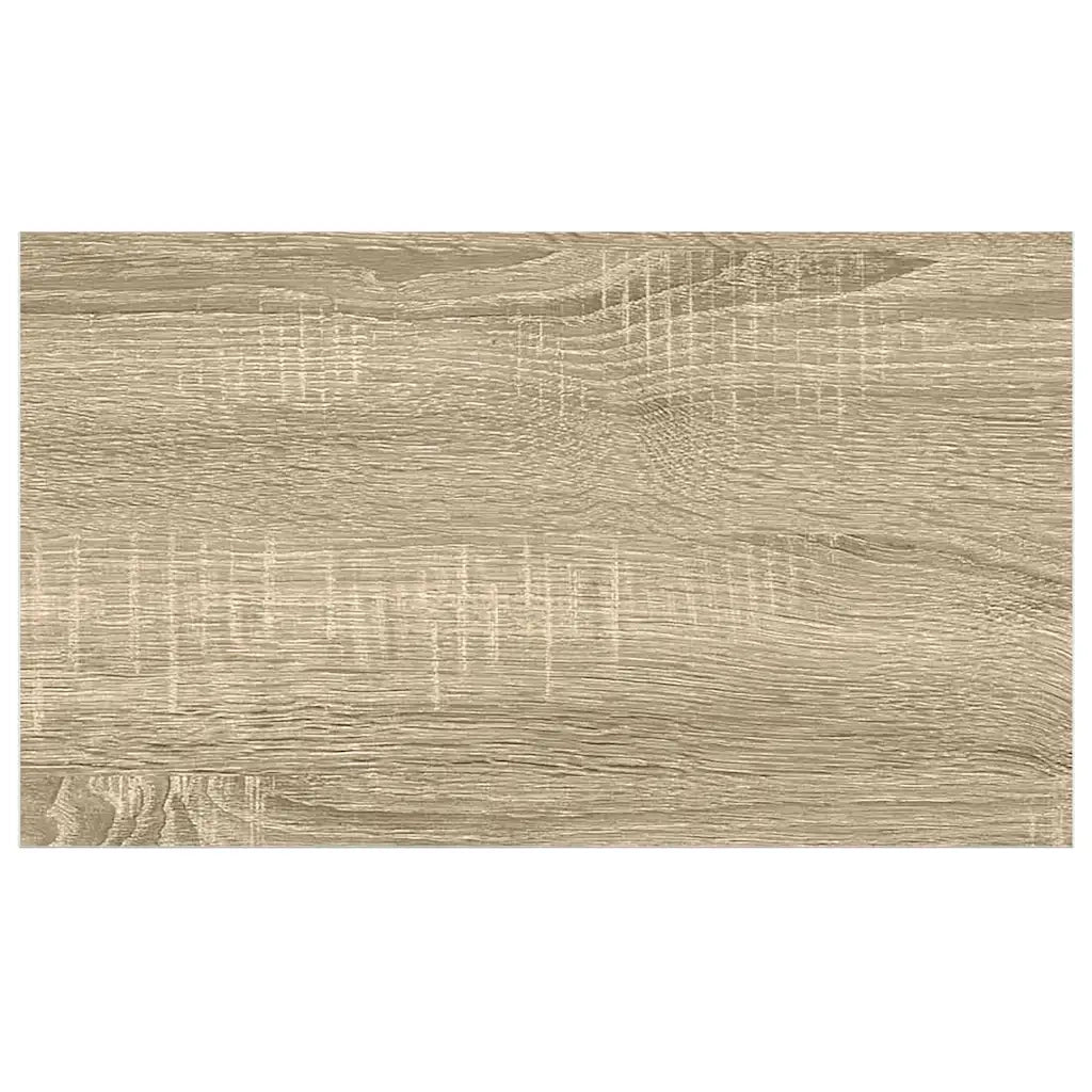 Scaffale a Parete Rovere e Bianco 50x23x3,8 cm in MDF 326573
