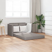 Divano Letto da Terra 2 in 1 Tortora 112x174x55 cm Tessuto 353969