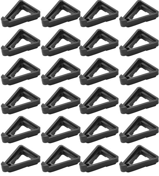 Set di supporti per vasi da fiore in plastica - 24 pezzi - Stivabile - Respirante - Duraturo - Adatto per giardino/balcone - Dimensioni 7 x 6 x 1,6 cm - Supporti per vasi da fiore