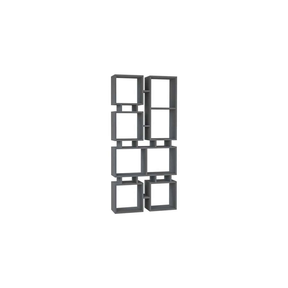 Libreria bifacciale Rail 79x166,5 colore antracite