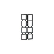 Libreria bifacciale Rail 79x166,5 colore antracite