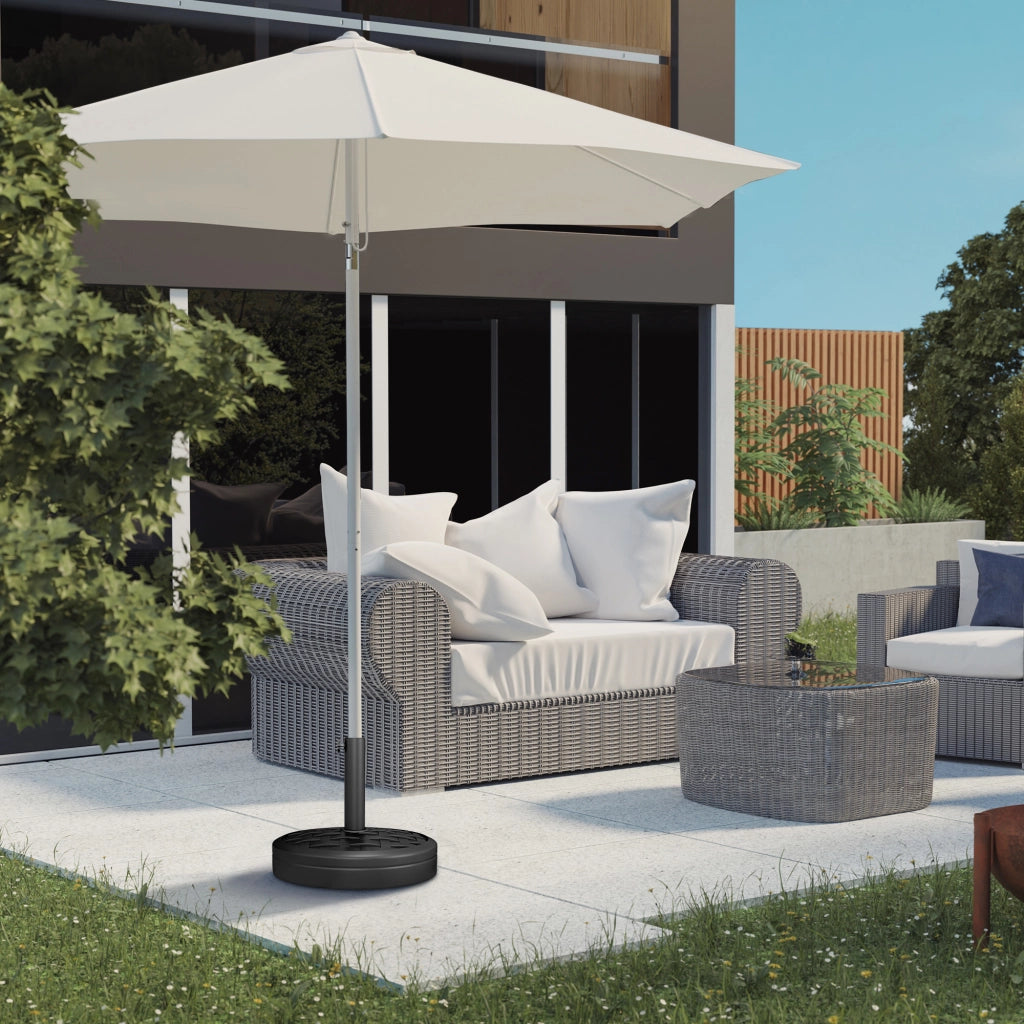 Sostegno per Ombrellone in Cemento 18 kg ¨C Zephmum ¨C Nero 32/38/48mm
