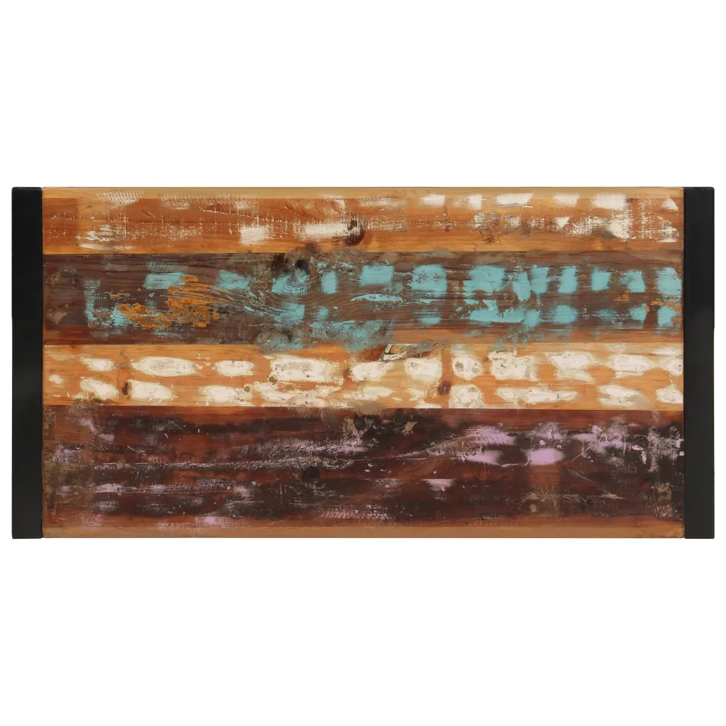 Tavolino da CaffÃ¨ in Legno Massello Recuperato 120x60x40 cm