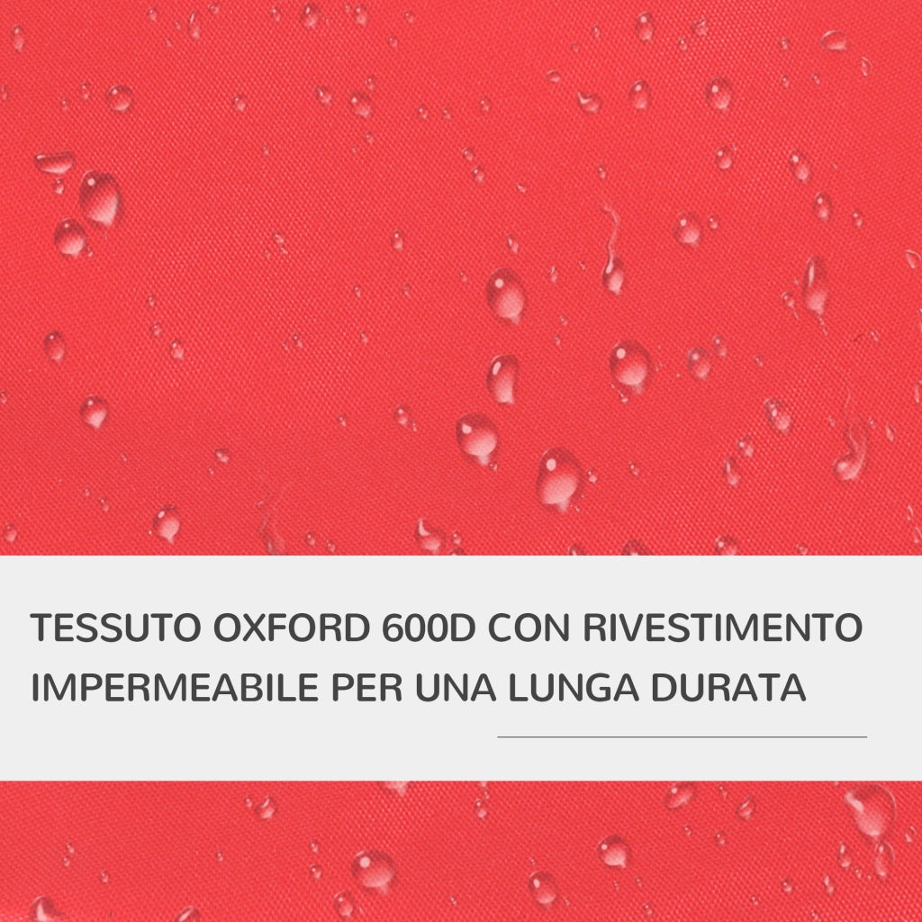 Carrozzina Pieghevole per Cani Piccoli ¨C Zephmum ¨C Rosso, 10 kg