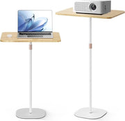 Tavolo da lavoro portatile per laptop - altezza regolabile 46-120 cm - stazione di lavoro verticale per studio - tavolo portatile per ufficio - tavolo per divano - bianco