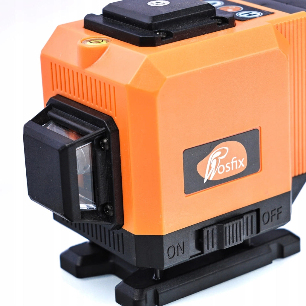 Livella Laser Rosfix Orange Tiger ROT12L – 12 Linee, Alta Precisione | Set Completo con Stativo, Batterie