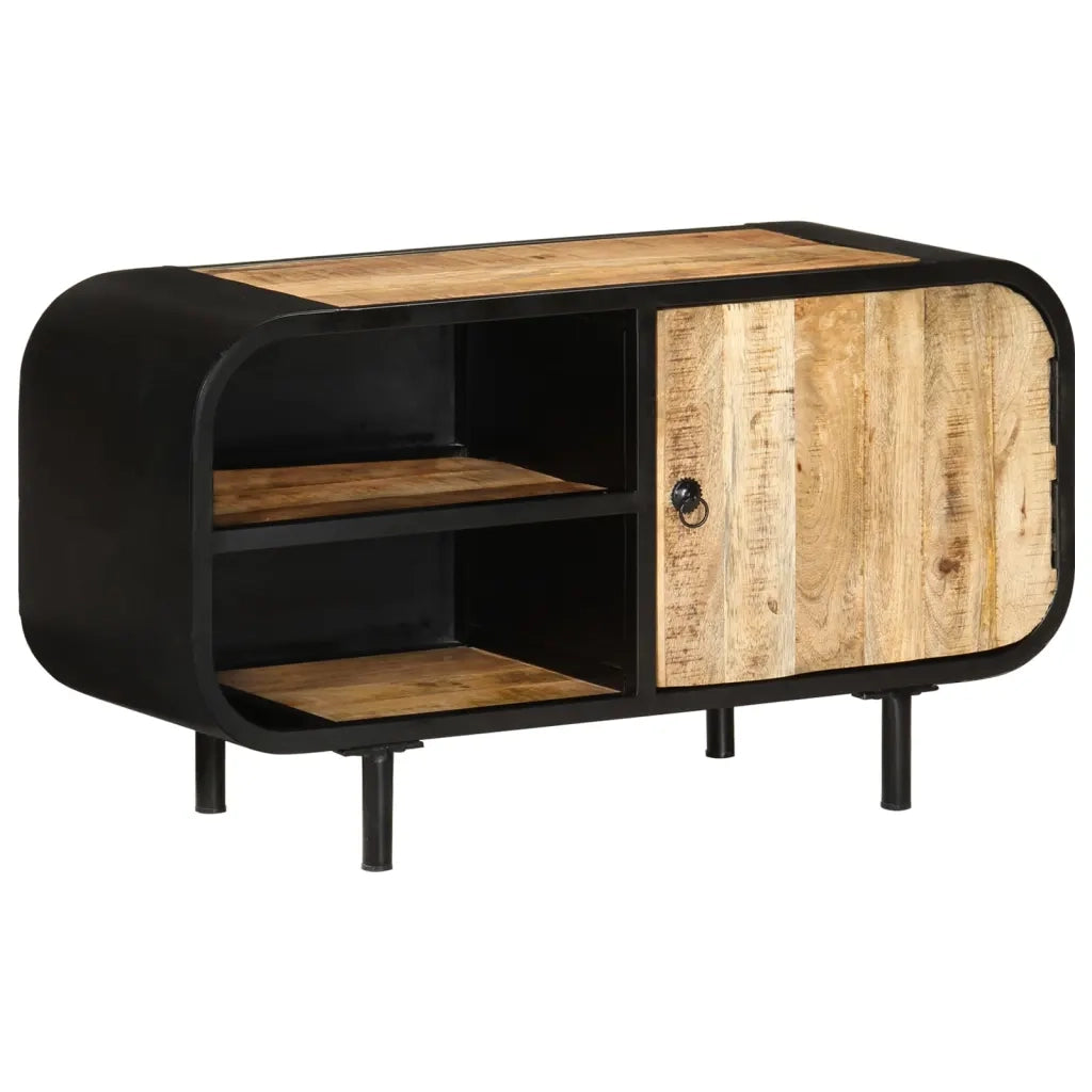 Mobile Porta TV 90x30x48 cm in Legno di Mango Grezzo cod mxl 10095