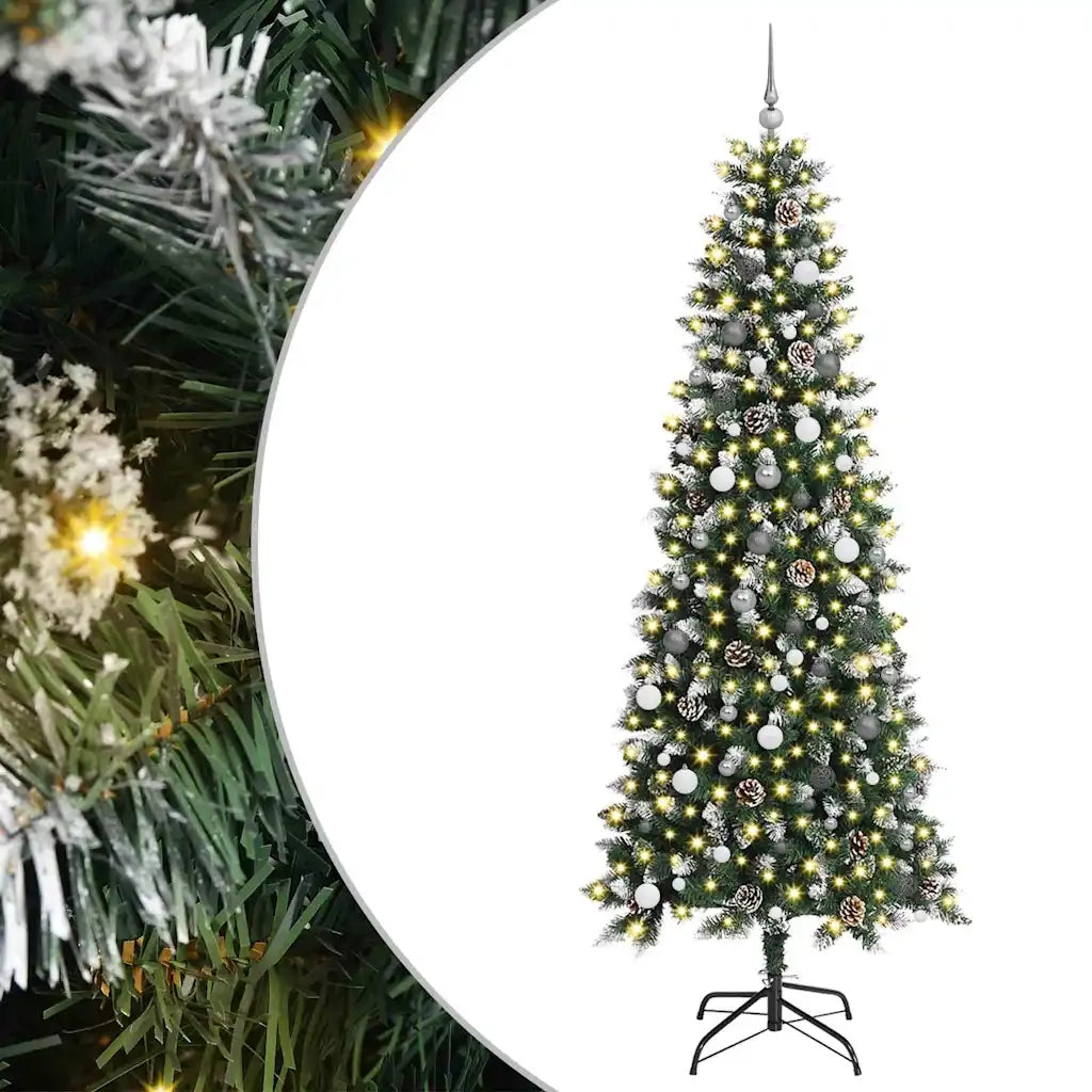 vidaXL Albero di Natale artificiale Verde 240 cm PVC