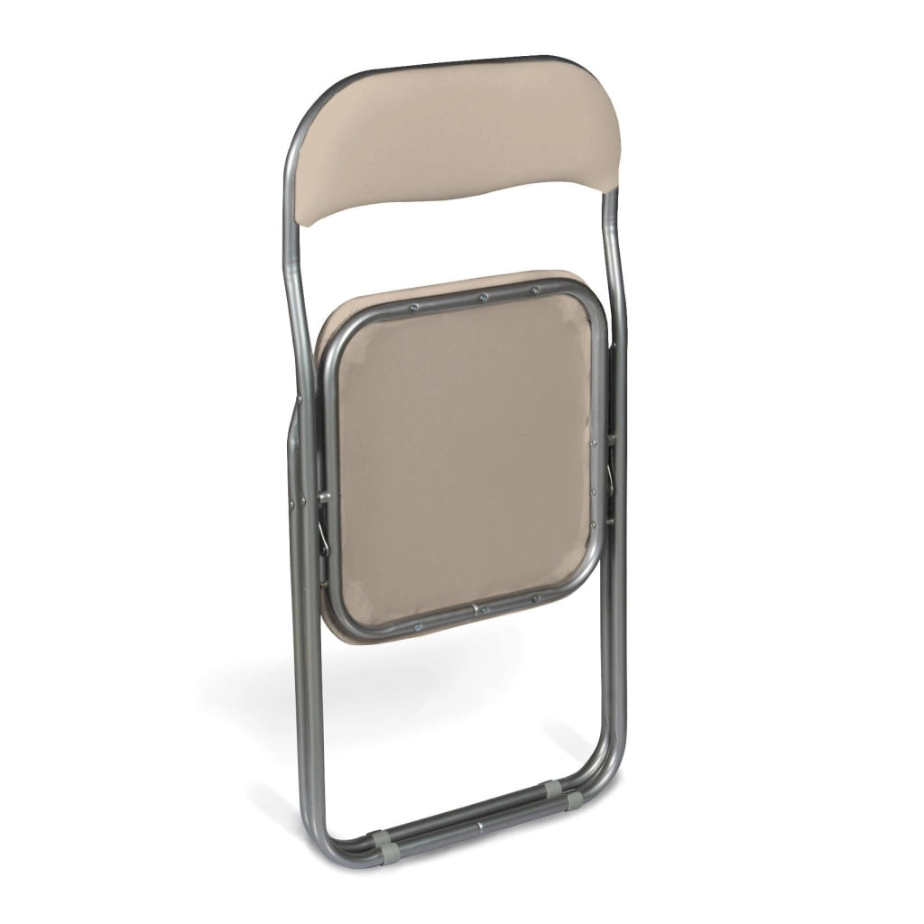 Set di due sedie Antenore, colore beige, Misure 43 x 47 x 78 cm