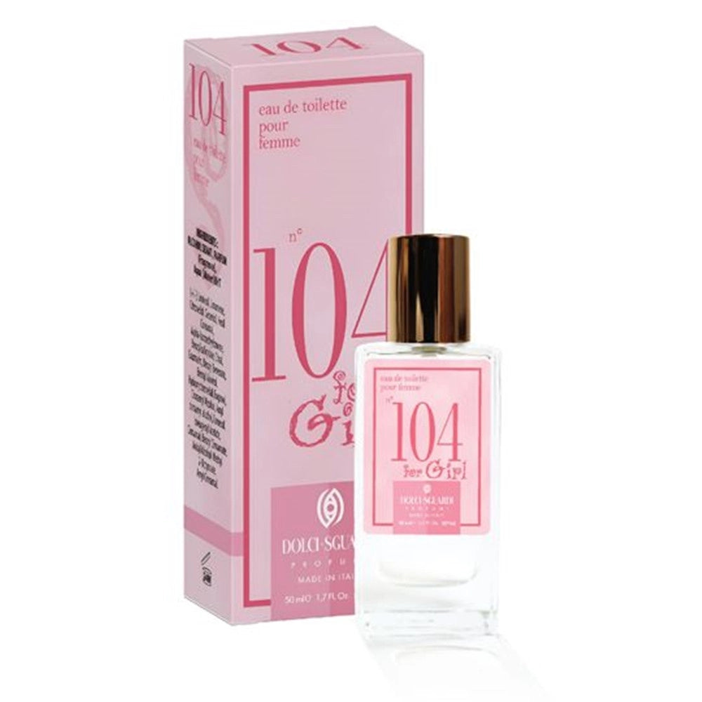 Trade Shop - Profumo Corpo Eau De Toilette Donna Ragazza N°104 50ml Fragranza Dolce Avvolgente 006264 -