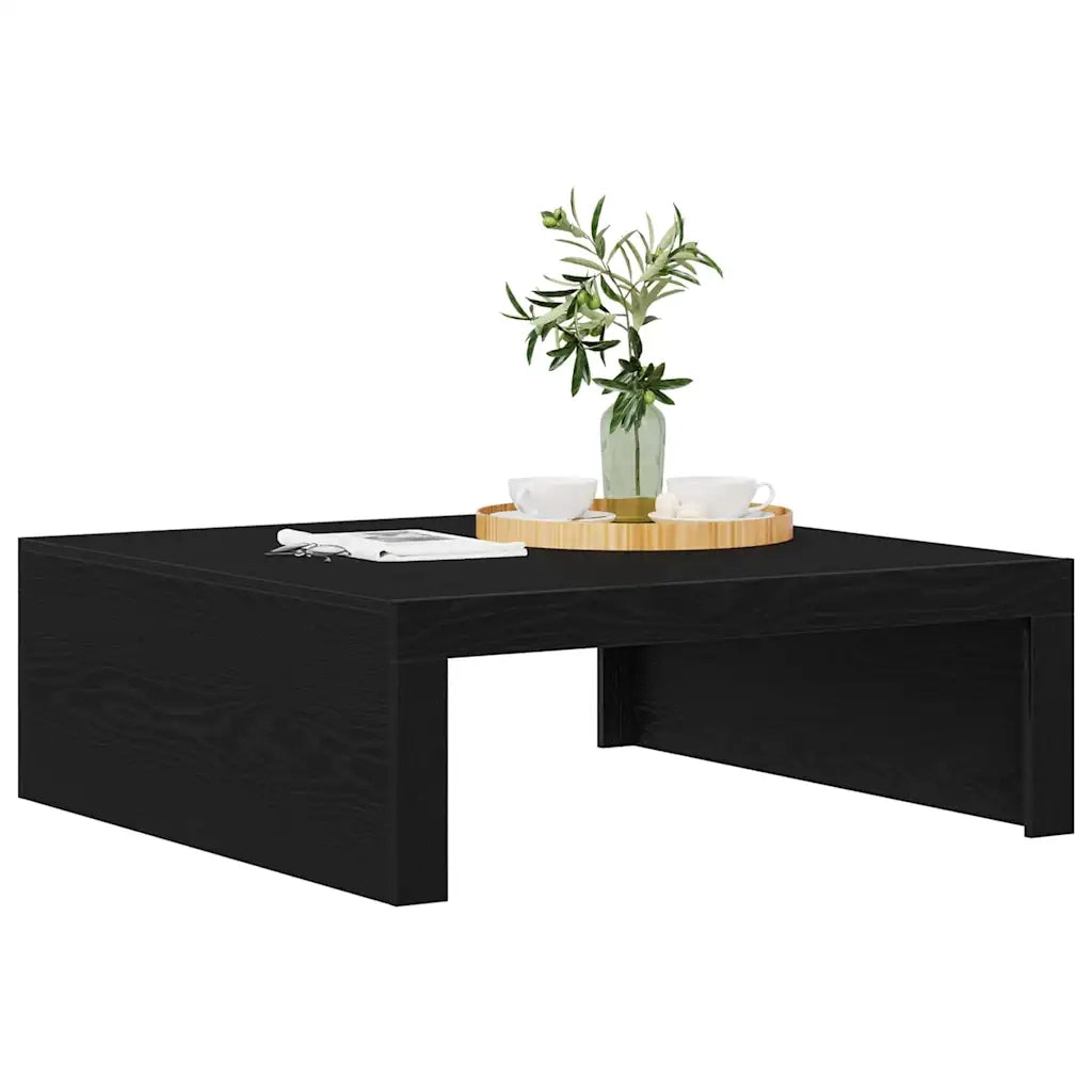 Tavolino da salotto Rovere Nero 100 x 100 x 35 cm 862678