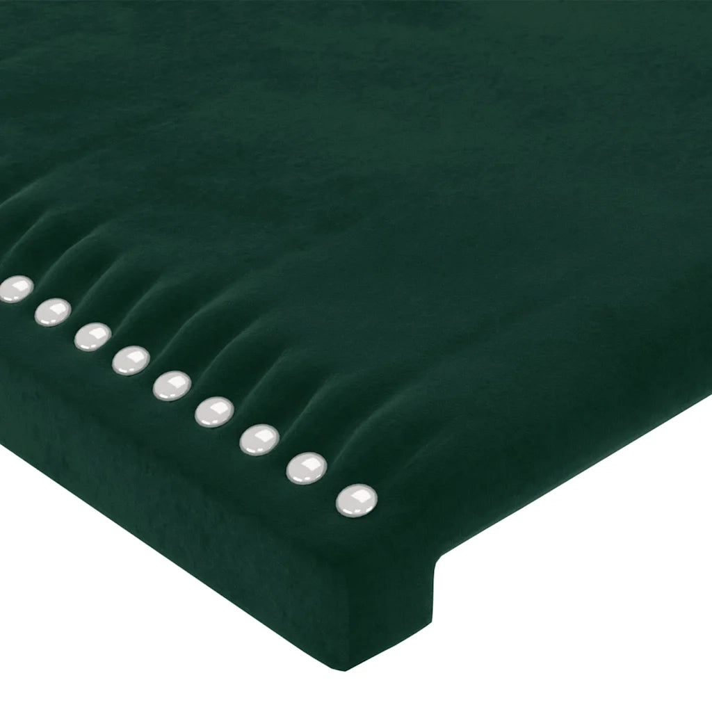 Giroletto senza Materasso Verde Scuro 90x200 cm in Velluto 3125675