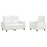 Set di divani 2 pcs Bianco Tessuto 3430585