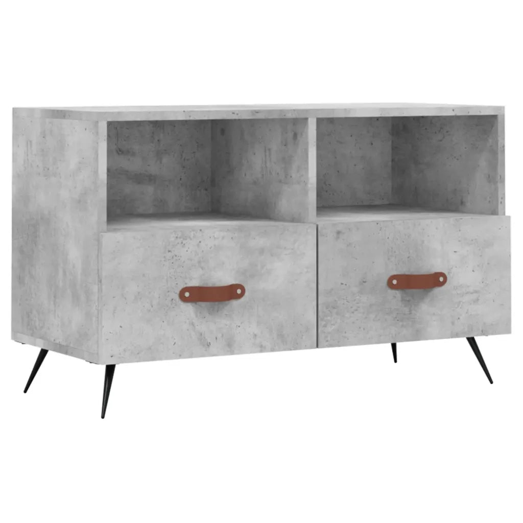 Mobile per TV Grigio Cemento 80x36x50 cm Legno Multistrato 828944
