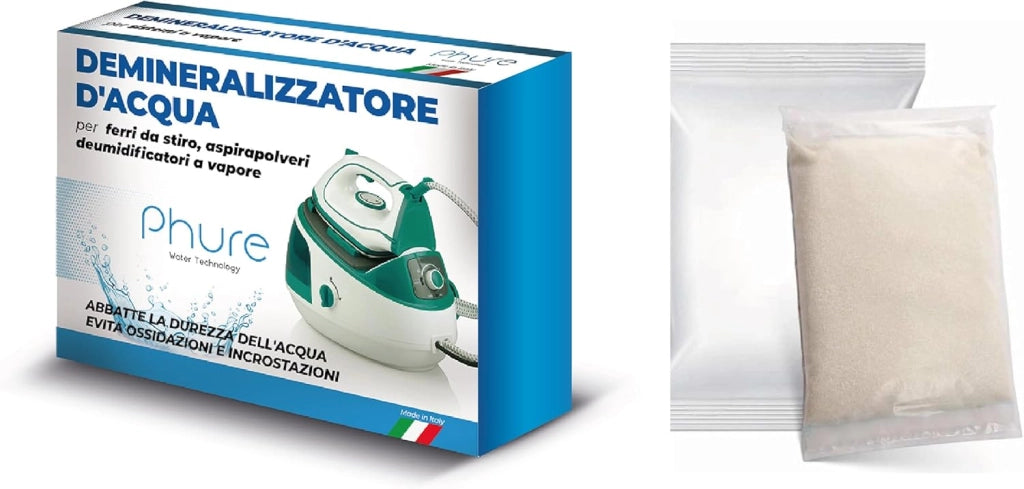PHURE Demineralizzatore Acqua Antibatterico Filtro Demineralizzante Universale Acqua Distillata per ferri da stiro, aspirapolveri a vapore, deumidificatori e diffusori.