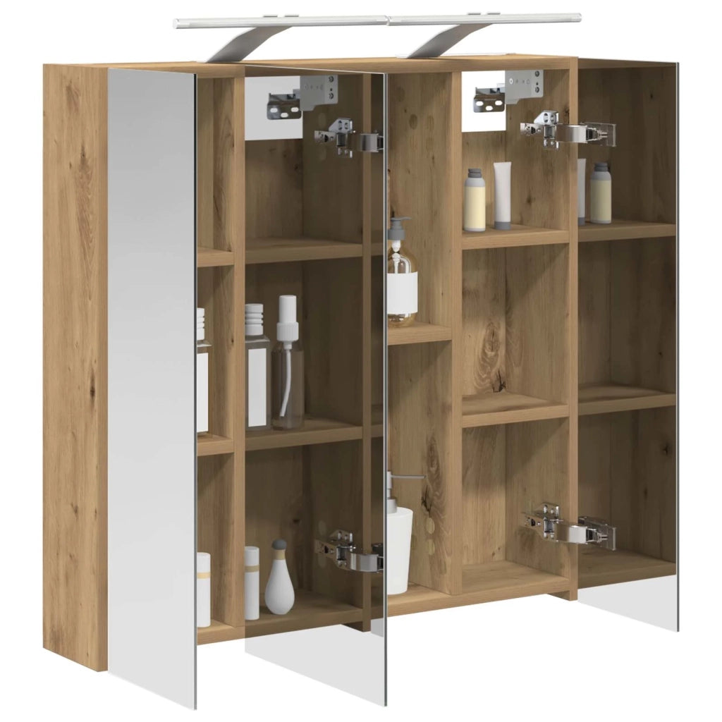 Mobiletto per specchio da bagno Rovere Artigianale