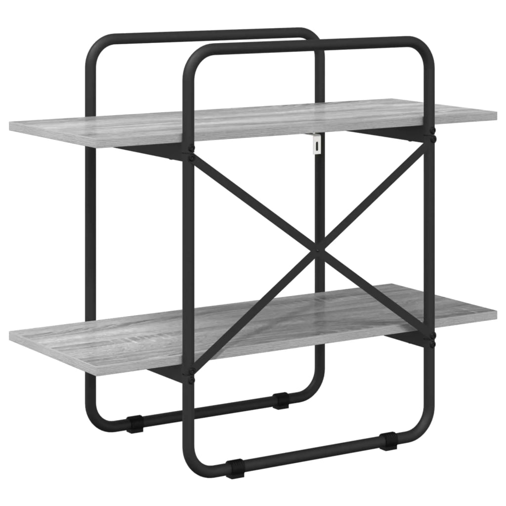 Libreria 2 livelli 80 x 35 x 70 cm PB Sonoma grigio 8007825