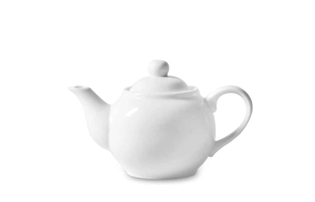 Teiera da Cucina in Porcellana Bianca con Coperchio Roma 30 cl Saturnia