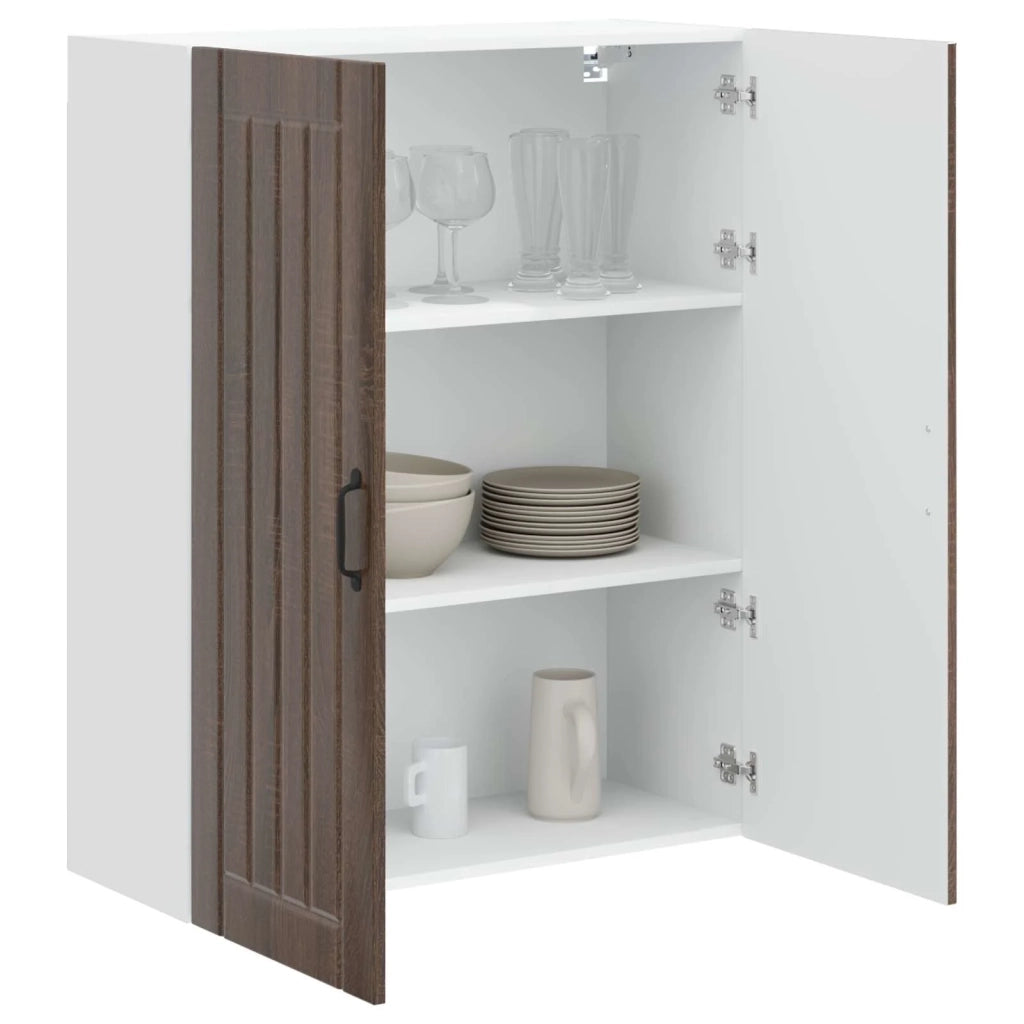 Armadietto a muro LUCCA Rovere Marrone 80 x 31 x 100 cm