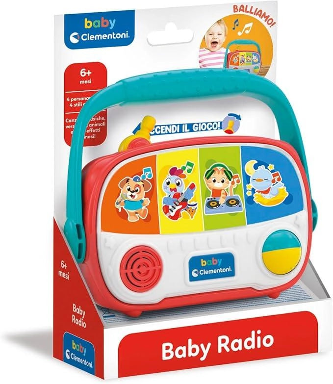 Baby Radio, Radiolina Neonati , Centro attivita Interattivo, Gioco Musicale con Effetti Luminosi, Stimola Sviluppo Psico