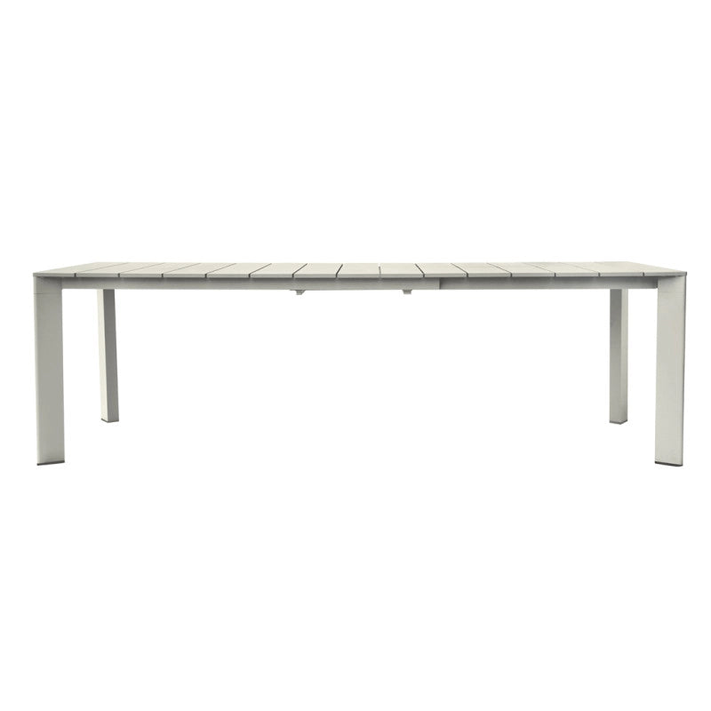 Tavolo Anzio Allungabile 165/250 X 90 Cm Allungo Con Gambe Scorrevoli Creta Moia