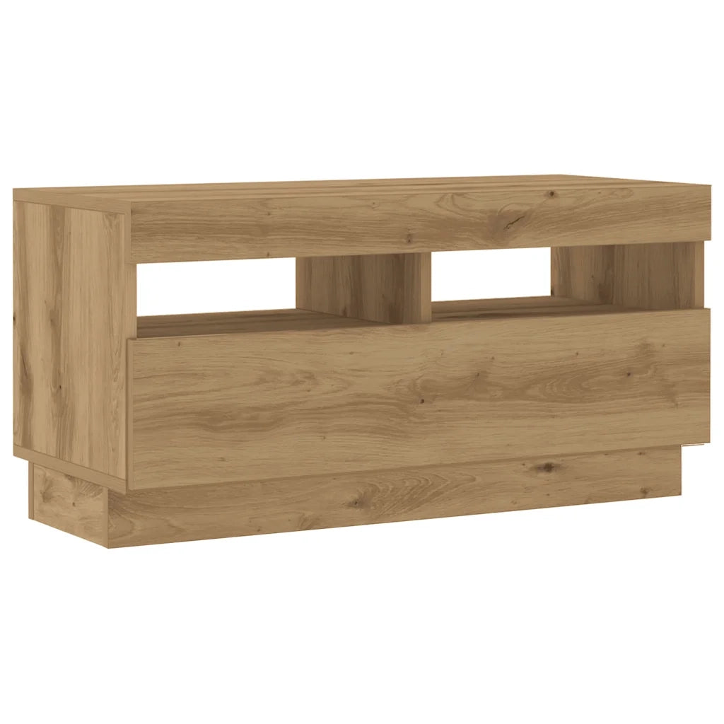 Mobile Porta TV con LED Artigianale 180x35x40 cm Multistrato