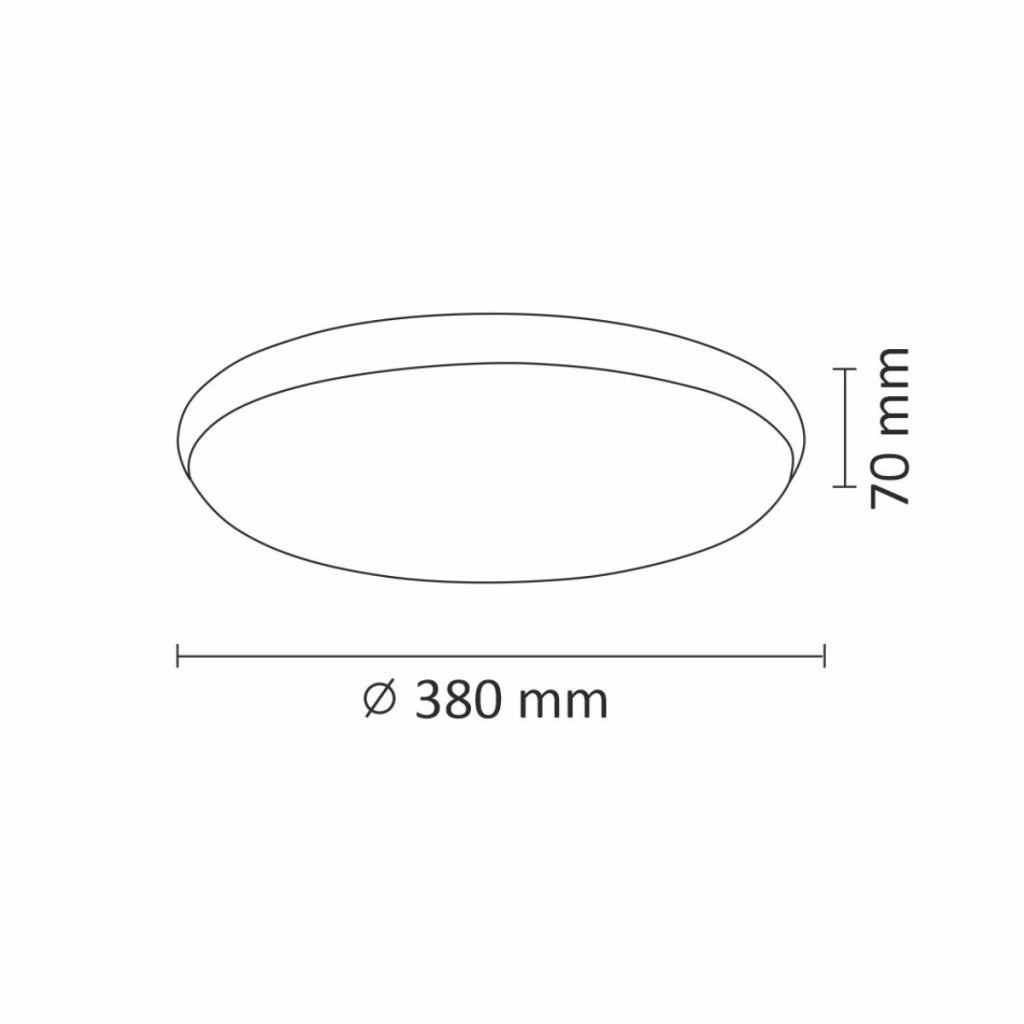 Plafoniera LED Polux Orbit 38cm nichel 24W 4000K 2600lm