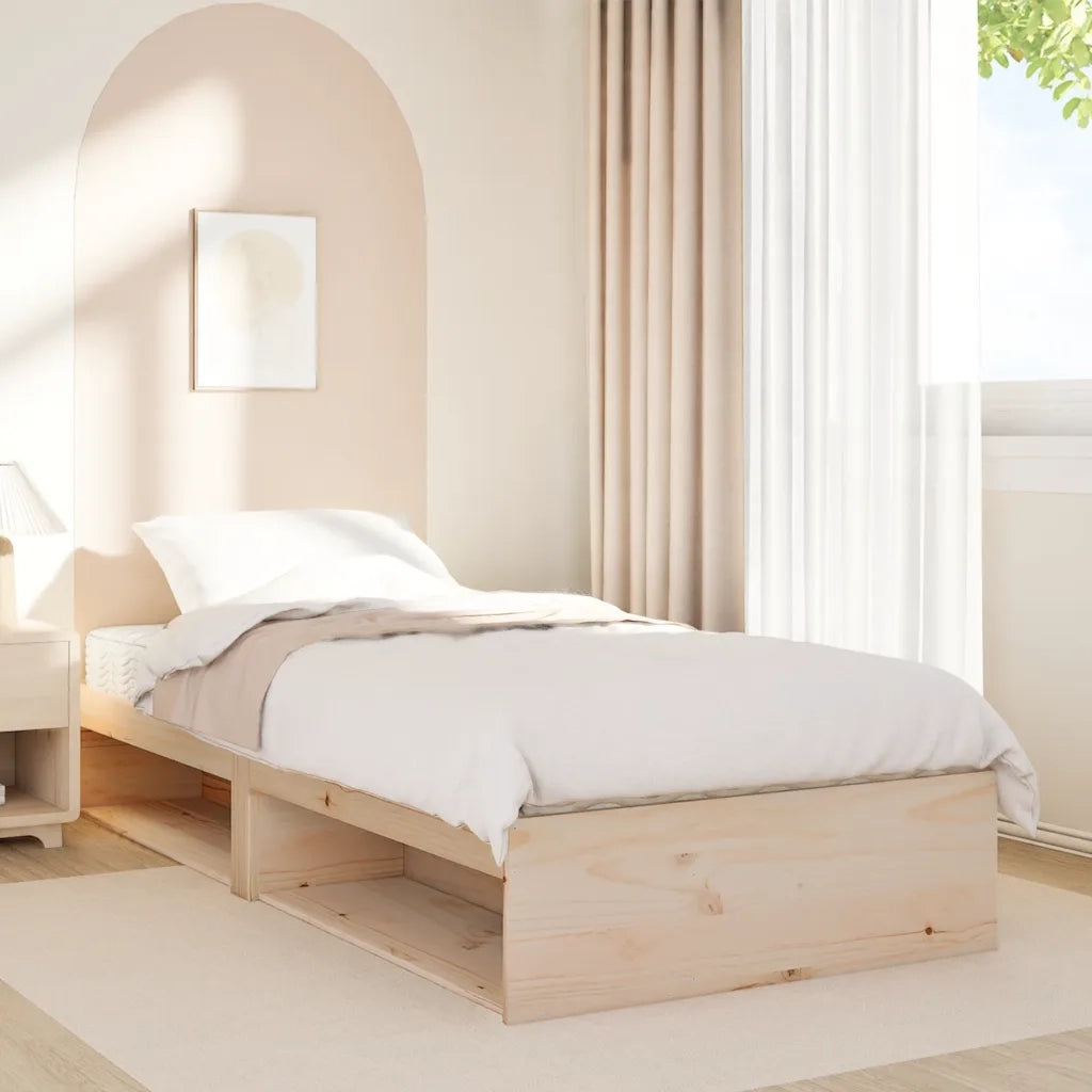 Dormeuse con Materasso 90x190 cm in Legno Massello di Pino 3324601