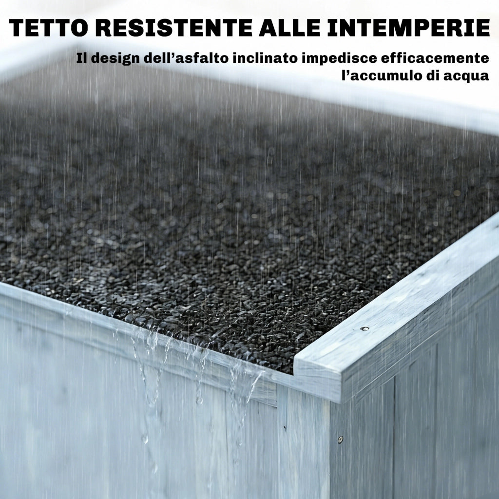 Armadio da Giardino ¨C zephmum ¨C Legno 2 Ripiani