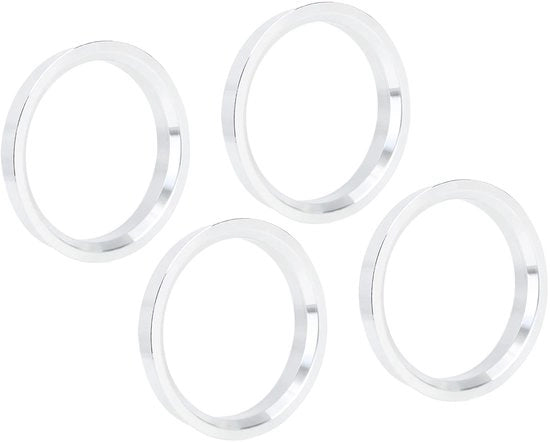 Set di 4 Naafringen in Lega di Alluminio - Diametro Interno 65,1 mm - Elimina Vibrazioni - Resistenze alle Deformazioni - Per Dischi Centrati - Naafringhe per Dischi
