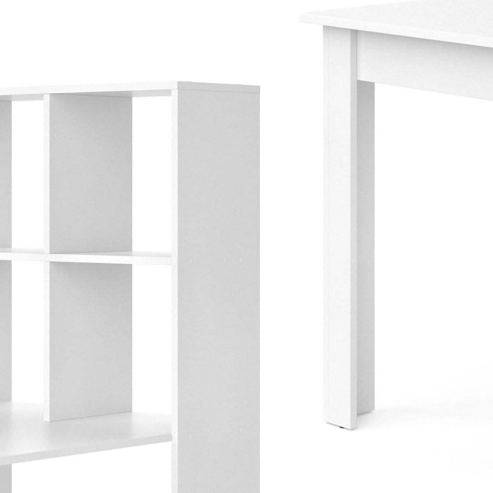 Vicco Scrivania con ripiani Bianco 70 x 122 cm
