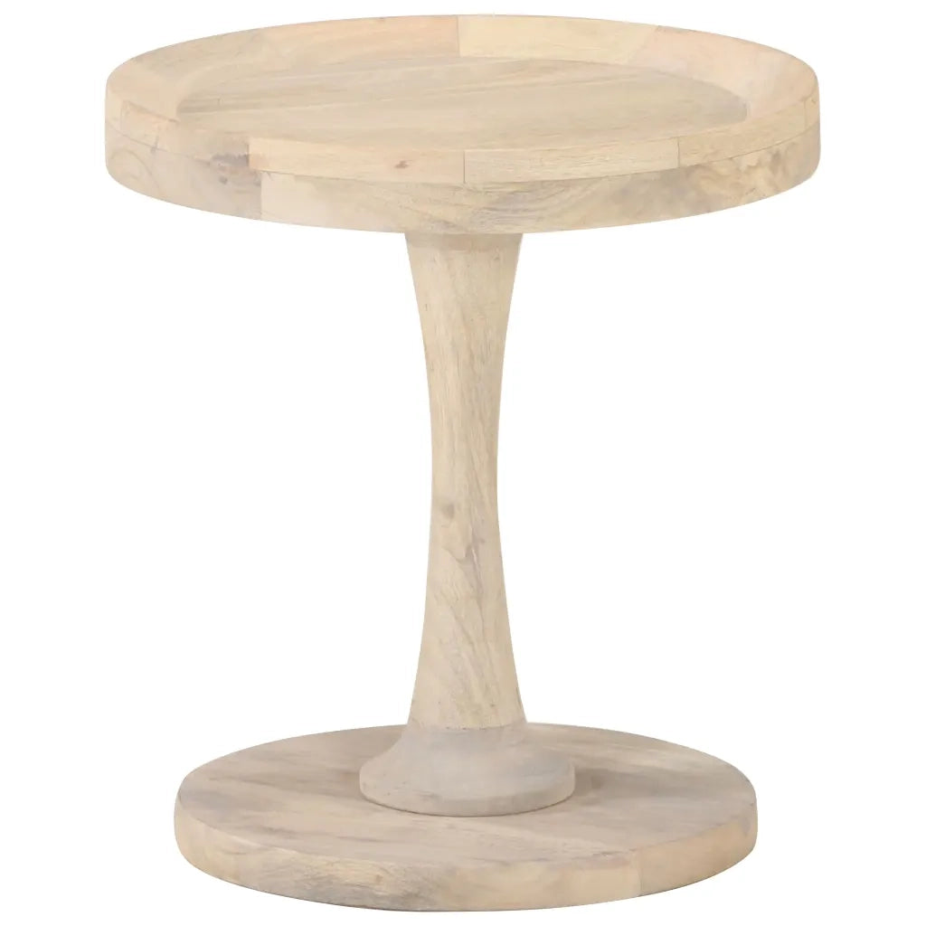 Tavolino | Tavolo laterale di Servizio ?40x45 cm in Legno Massello di Mango