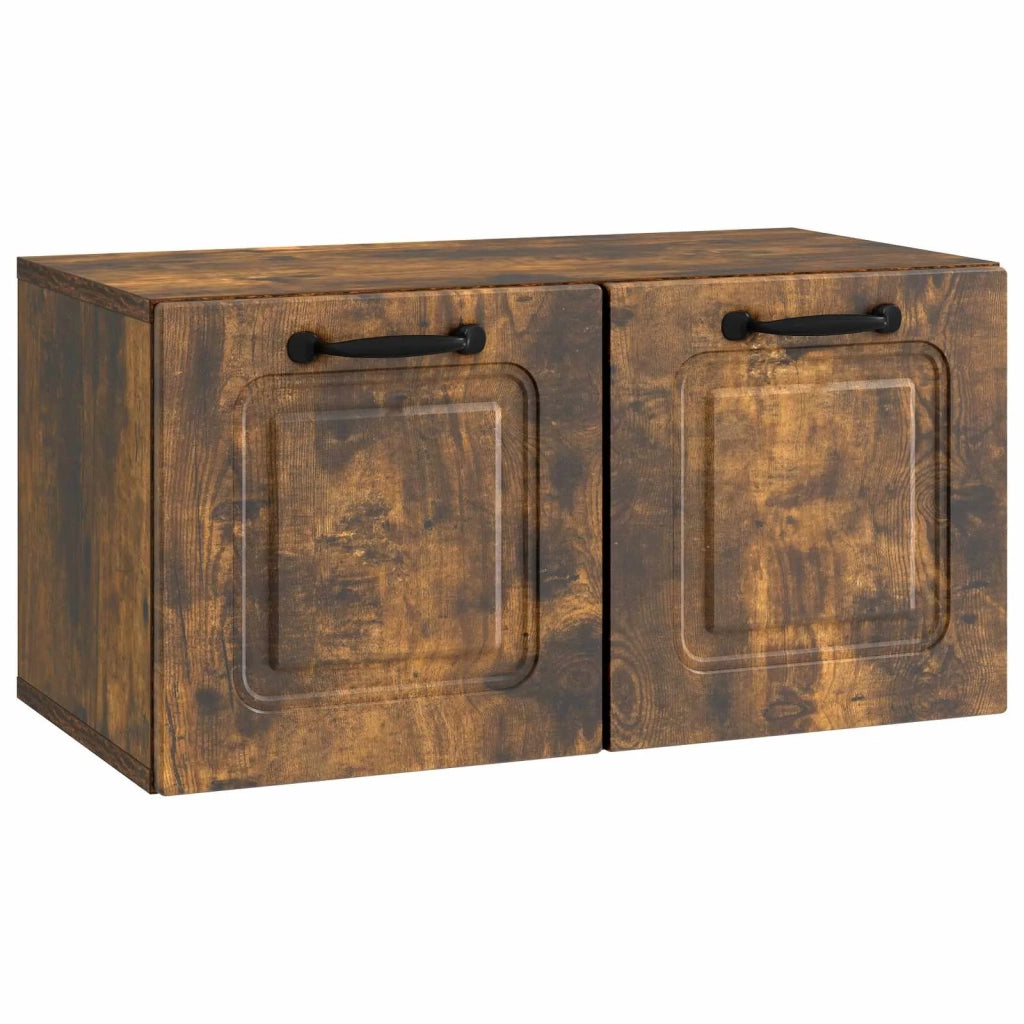 Mobile Porta TV da Muro Rovere Fumo 59,5 x 31 x 30 cm
