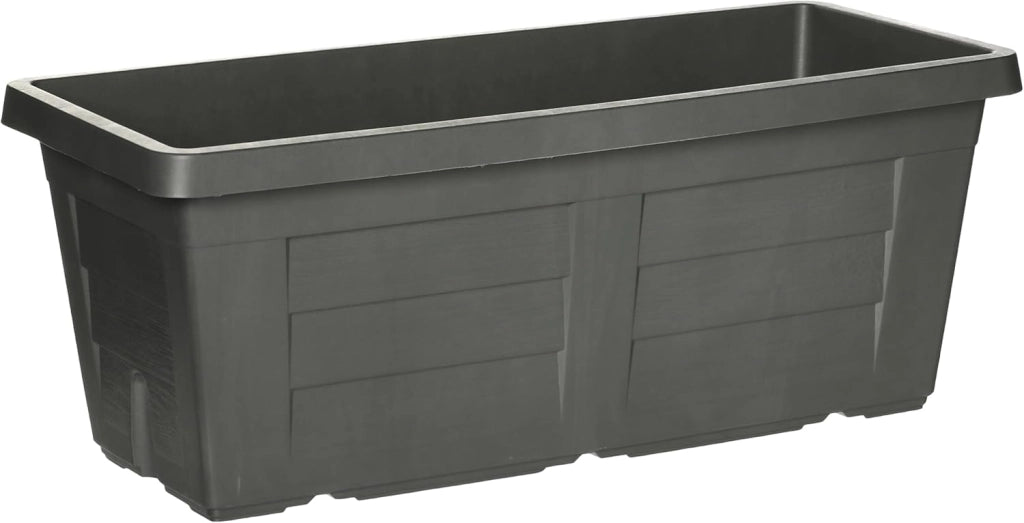 FIORIERA RETTANGOLARE cm  60 x 30 x 26 - antracite (senza sottovaso)  - BAMA