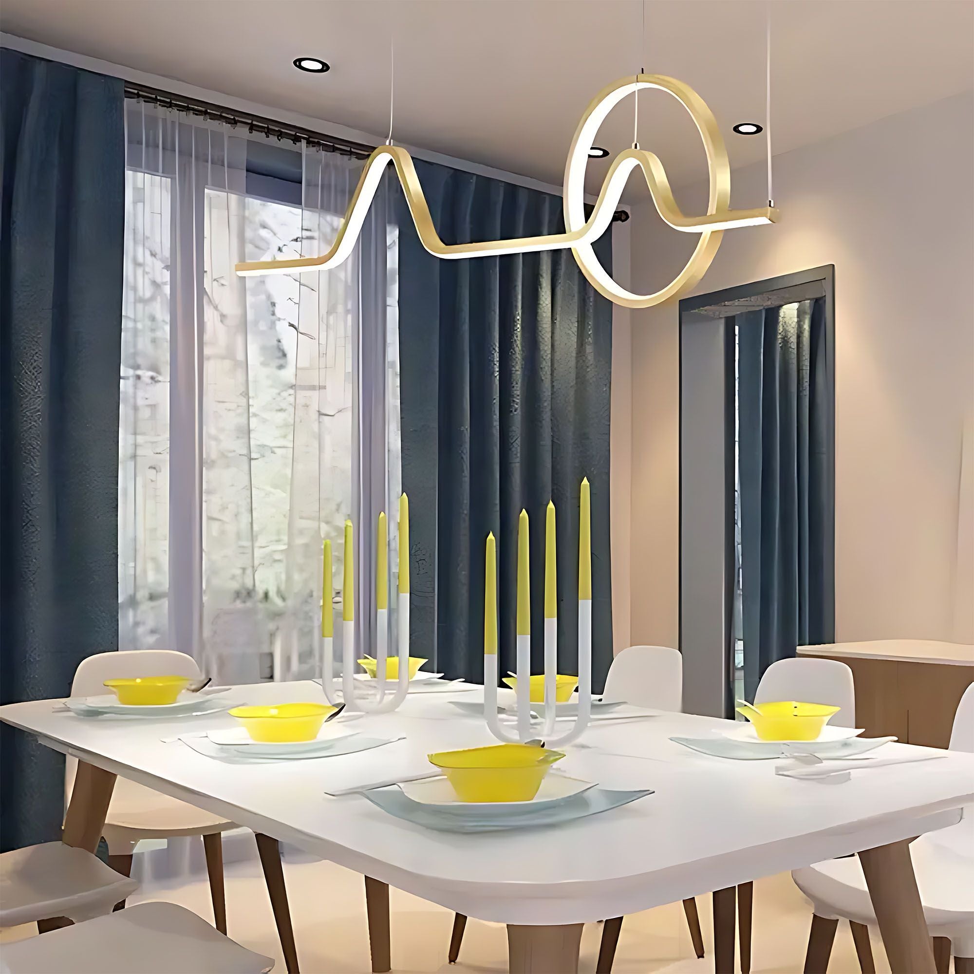 Lampada Led Lhj022-cp 120 Cm Gold