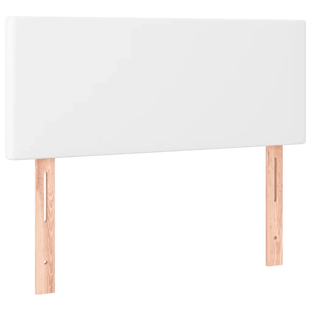 Giroletto Molle con Materasso e LED Bianco 120x190cm Similpelle