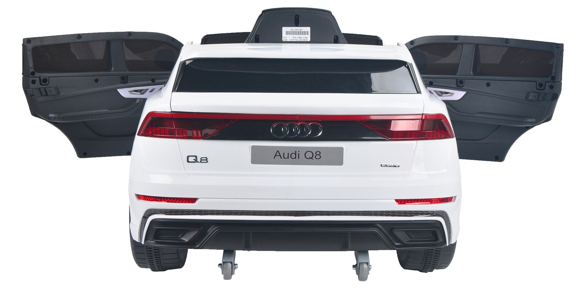 Macchina Elettrica per Bambini 12V con Licenza Audi Q8 Bianca