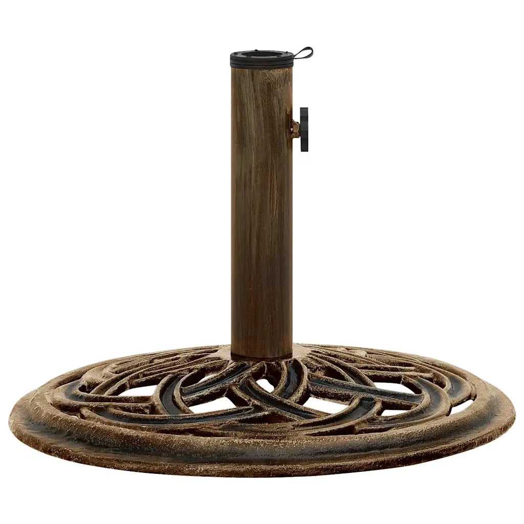 Base per ombrellone-Supporto per ombrellone Bronzo 44x44x31 cm in Ghisa 513464
