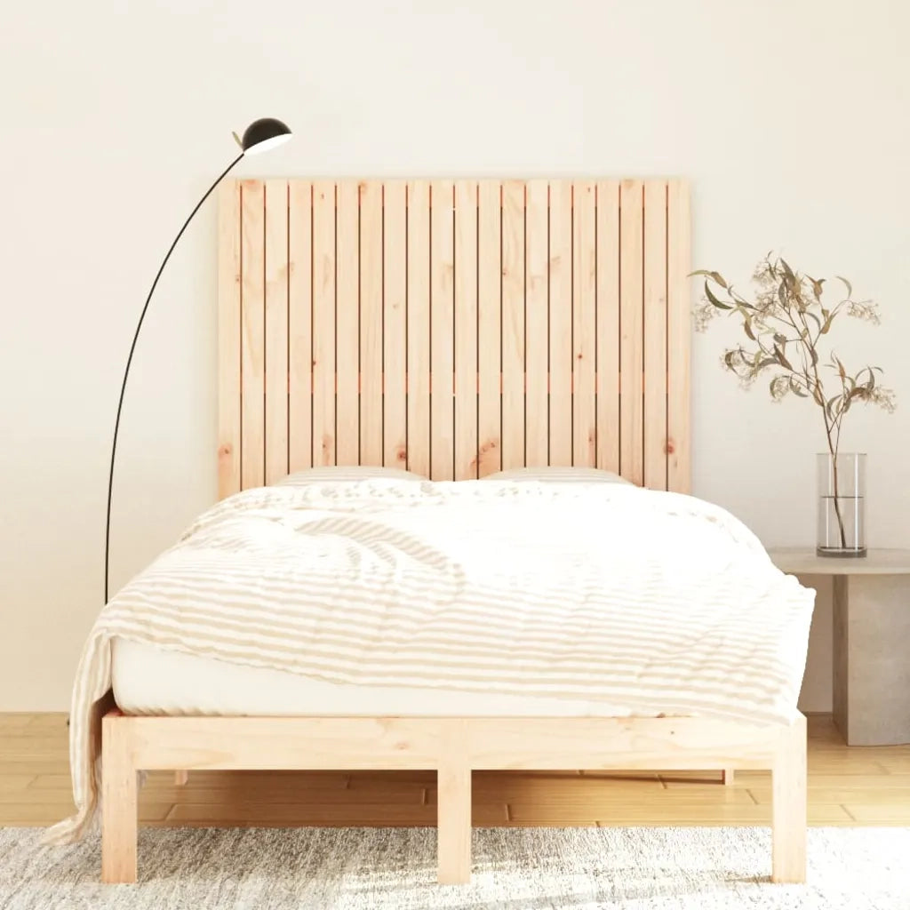 Testiera | Testata da Parete 127,5x3x110 cm in Legno Massello di Pino