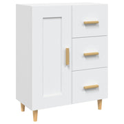 Credenza cassettiera cassettiera mobile contenitore organizer cucina soggiorno soggiorno 69,5 x 34 x 90 cm derivati ​​del legno bianco 02_0030451