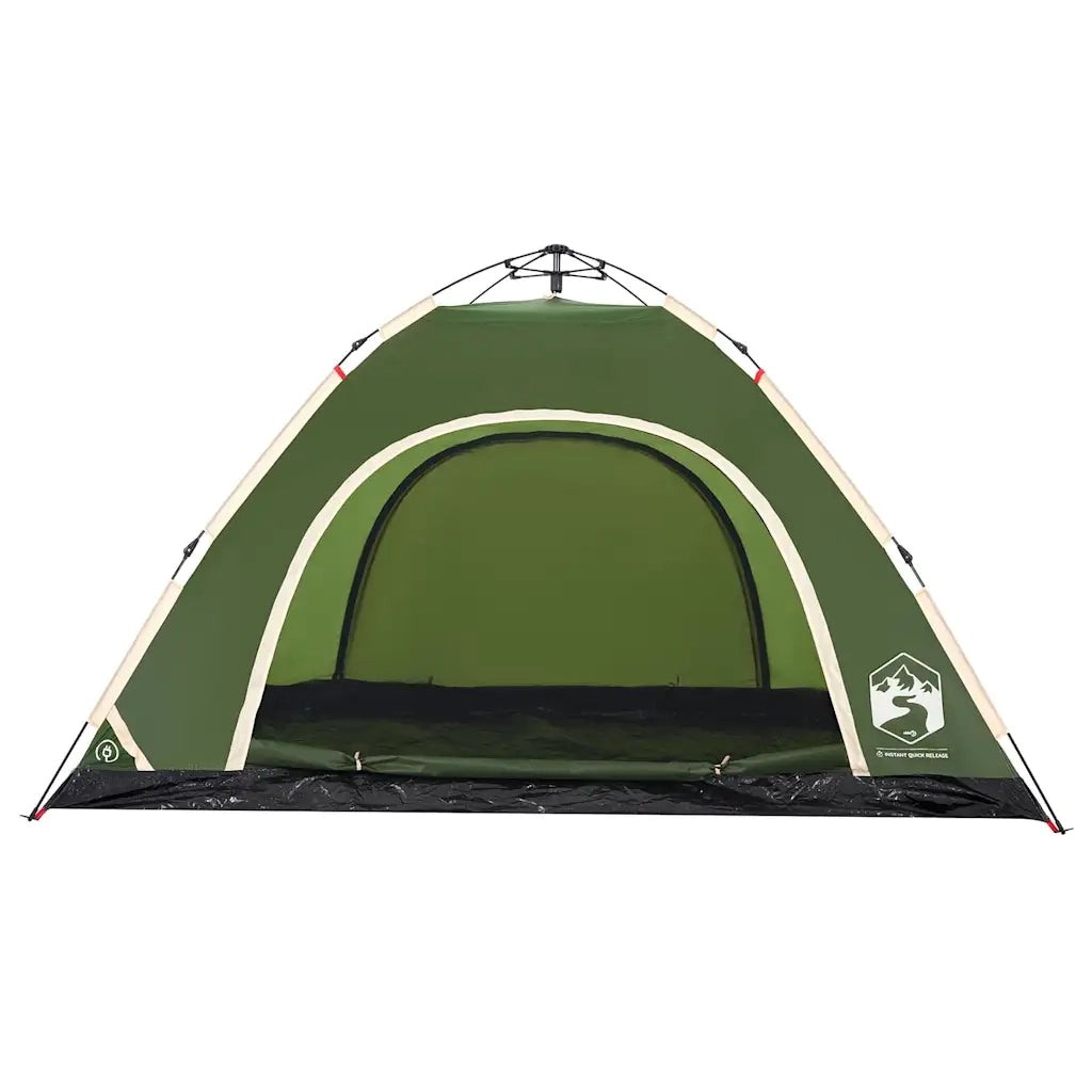 Tenda da Campeggio 5 Persone Verde a Rilascio Rapido 4004173