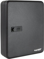 Cassaforte con chiusura a cifre | 45 ganci | 30 x 24 x 7,5 cm | Nero