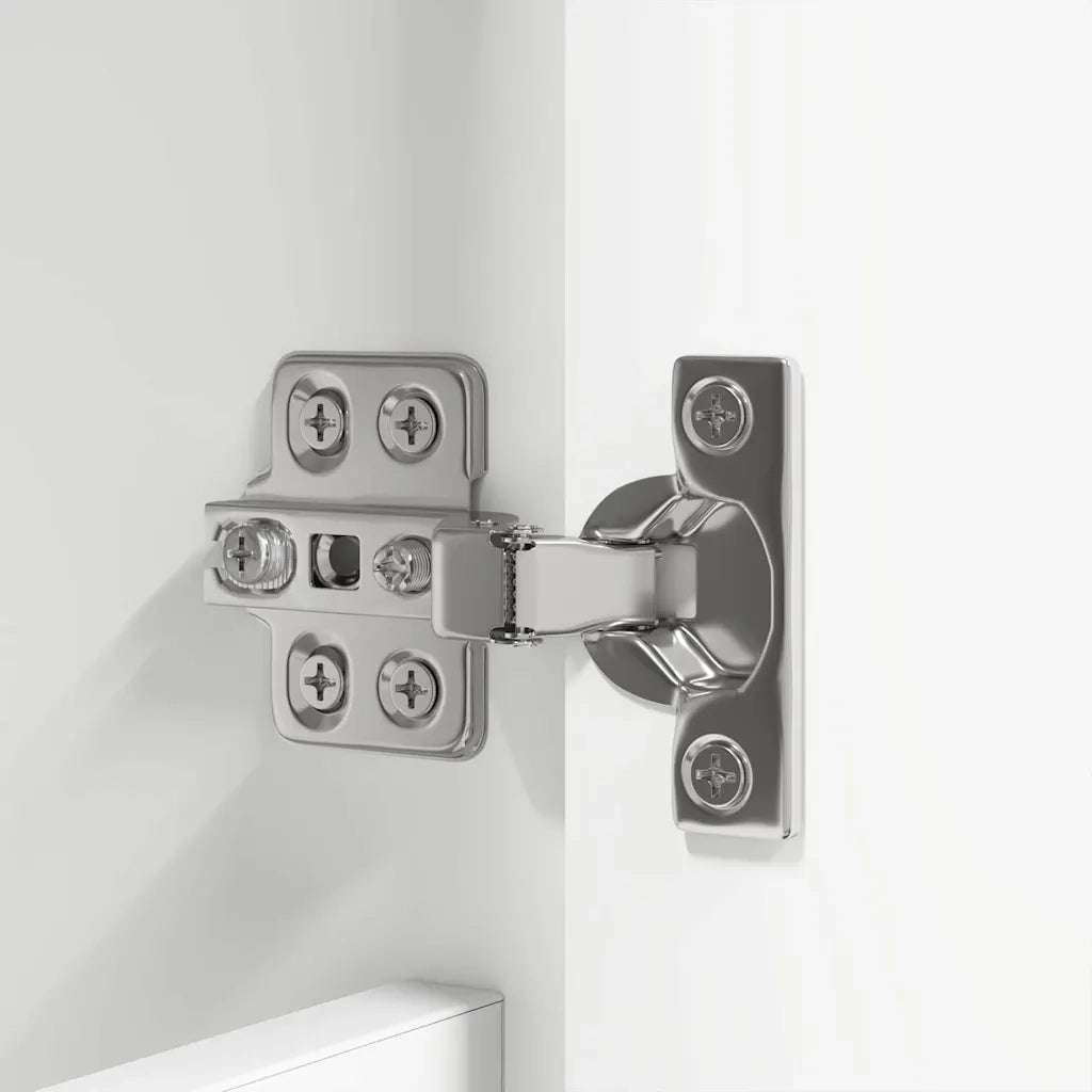 Set di mobili per il bagno 4 pcs Bianco Legno multistrato