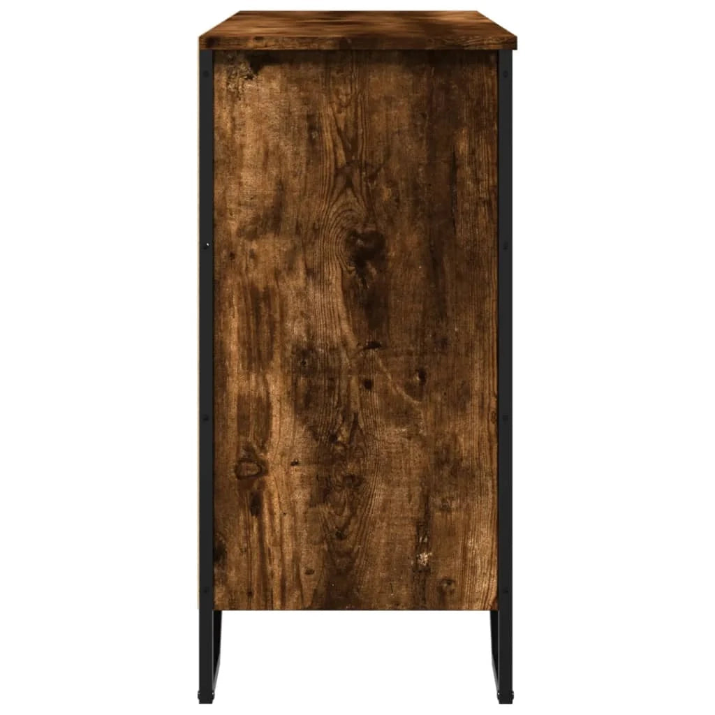 Buffet credenza cassettiera mobiletto mobile contenitore organizer per cucina soggiorno salotto 91 x 35,5 x 74,5 cm legno ingegnerizzato marrone 02_0031134