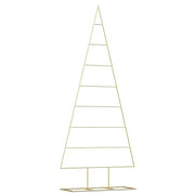 Albero di Natale in metallo con supporto-Decorazioni natalizie Oro 180 cm 786730