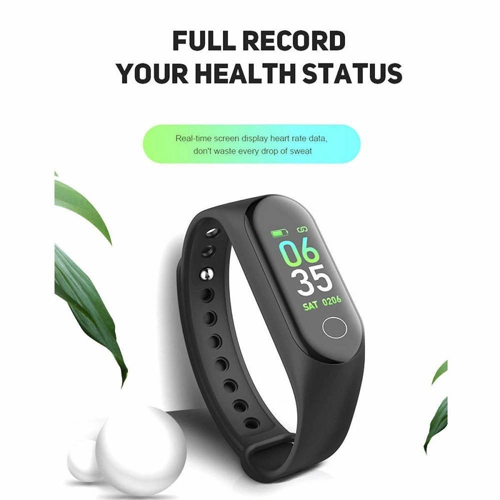 Trade Shop - Smartwatch Bracciale Orologio Smart Bluetooth Cardiofrequenzimetro Oled Mi3 -