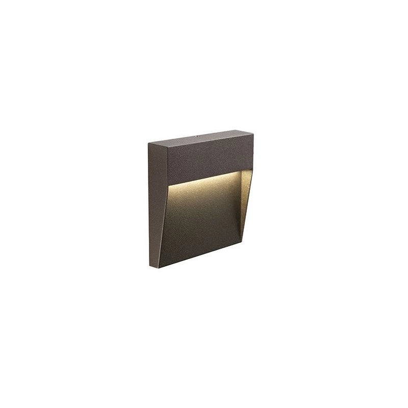 Segnapasso 3W Led 3000K linea geo square caffe'