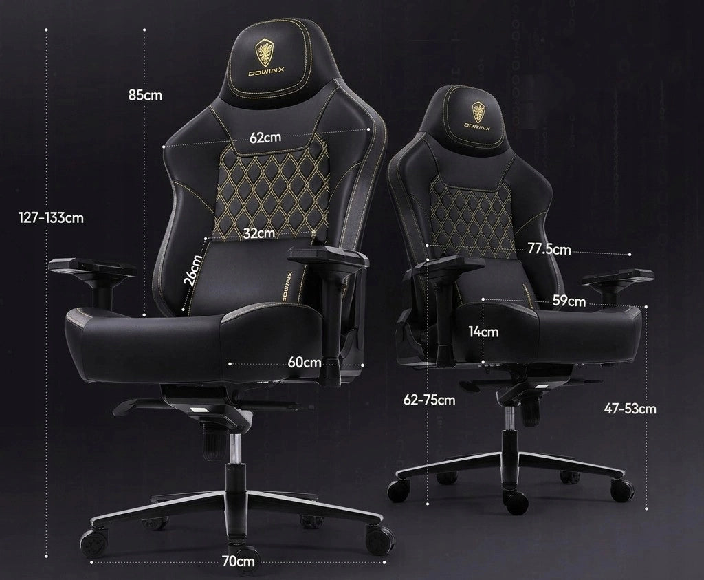 Sedia Gaming Ergonomica 200 kg con Seduta Larga 59 cm e Braccioli Regolabili 4D