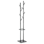 Appendiabiti Grissom In Metallo Grigio Scuro Dimensione 29x29x178cm